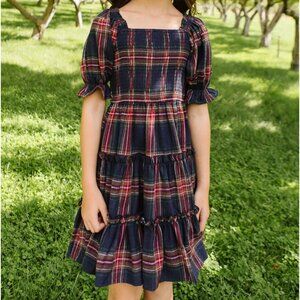 Ivy City Co Toddler - 3T Madeline Dress - Navy Plaid